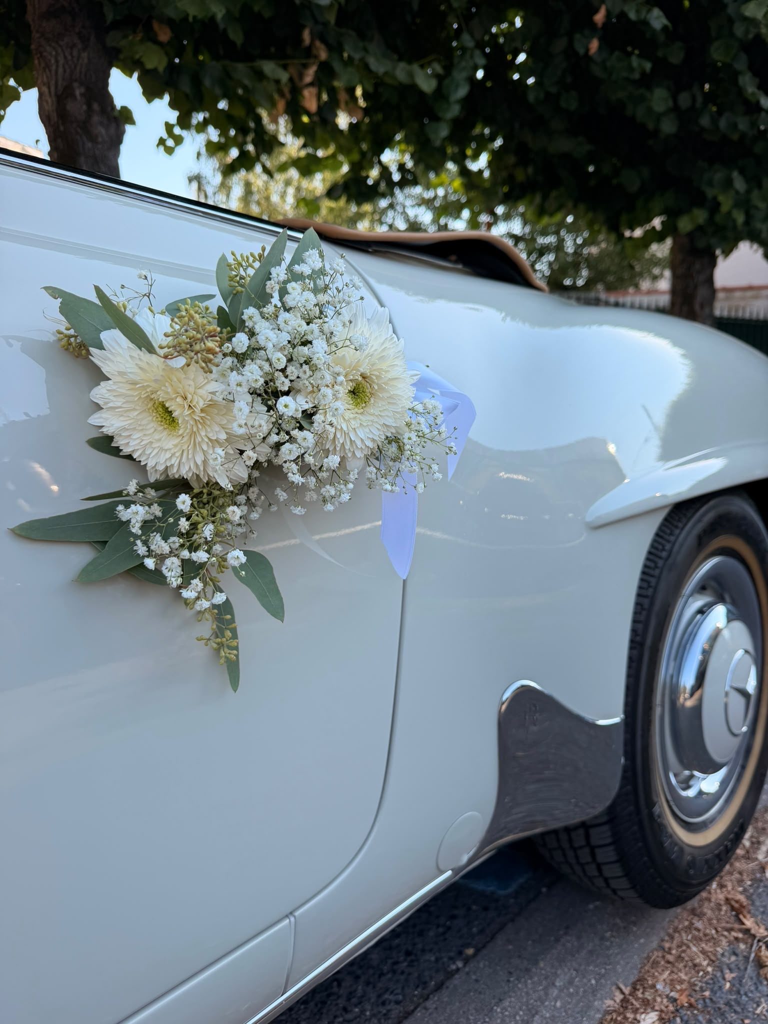 décoration florale voiture mariage livré à Bry sur Marne